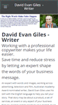 Mobile Screenshot of davidevangileswriter.com